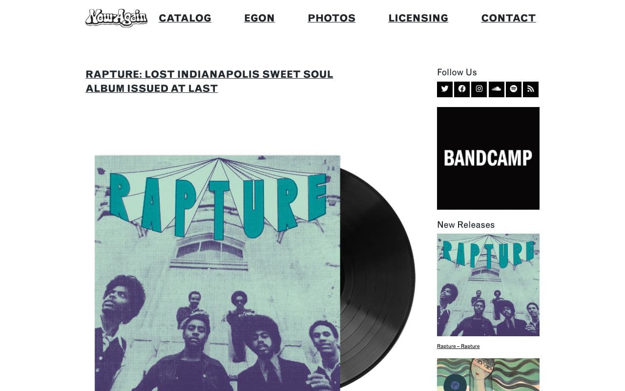 Now-Again Records screenshot